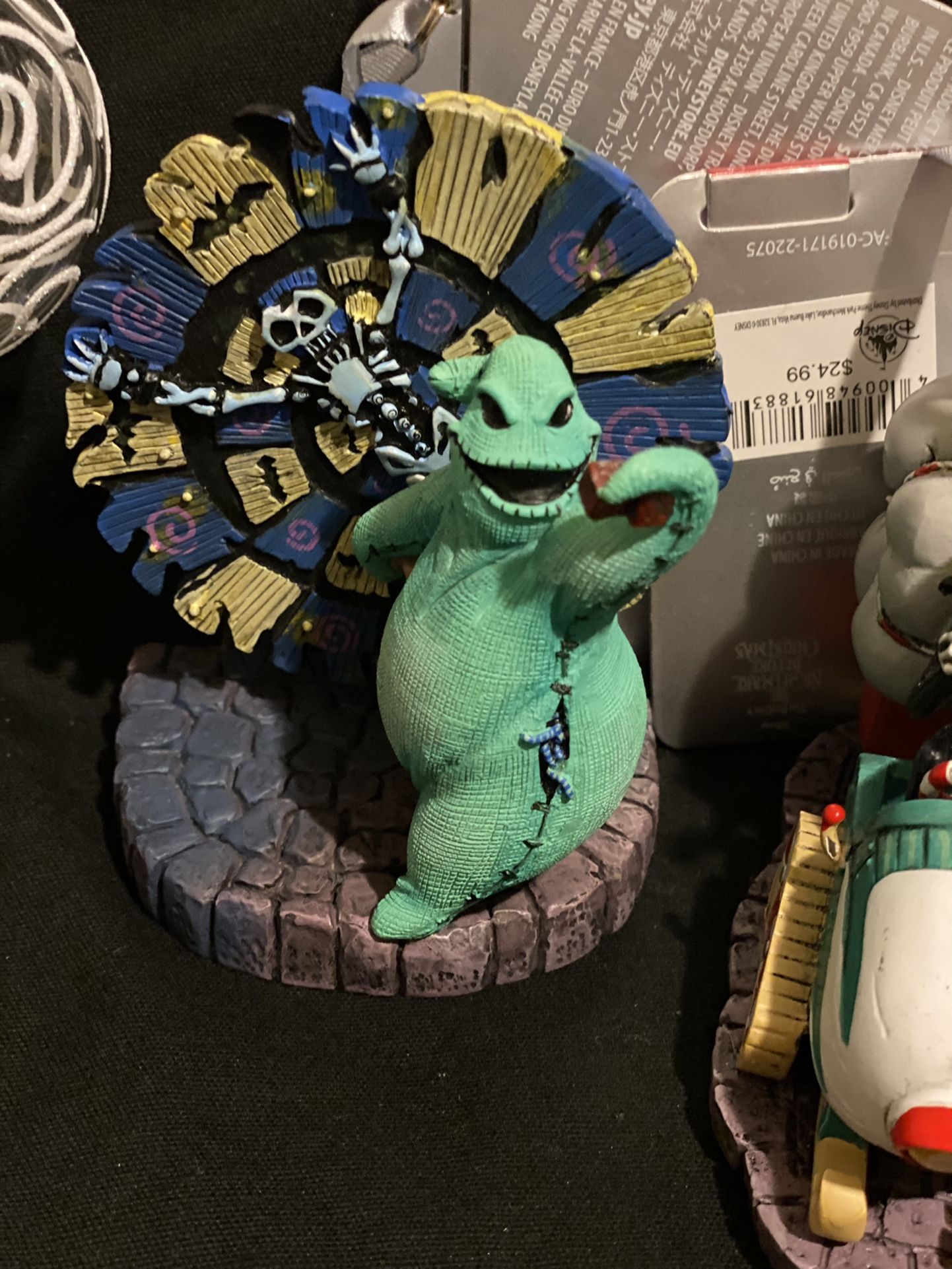 Oogie Boogie and Jack Skellington Nightmare before Christmas Sketchbook ornament