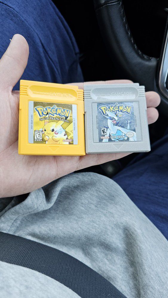 Pokemon Yellow And Silver Authentic