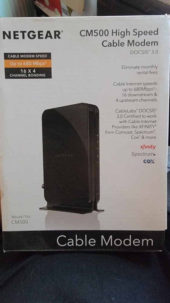 Netgear CM500 High Speed Cable Modem 