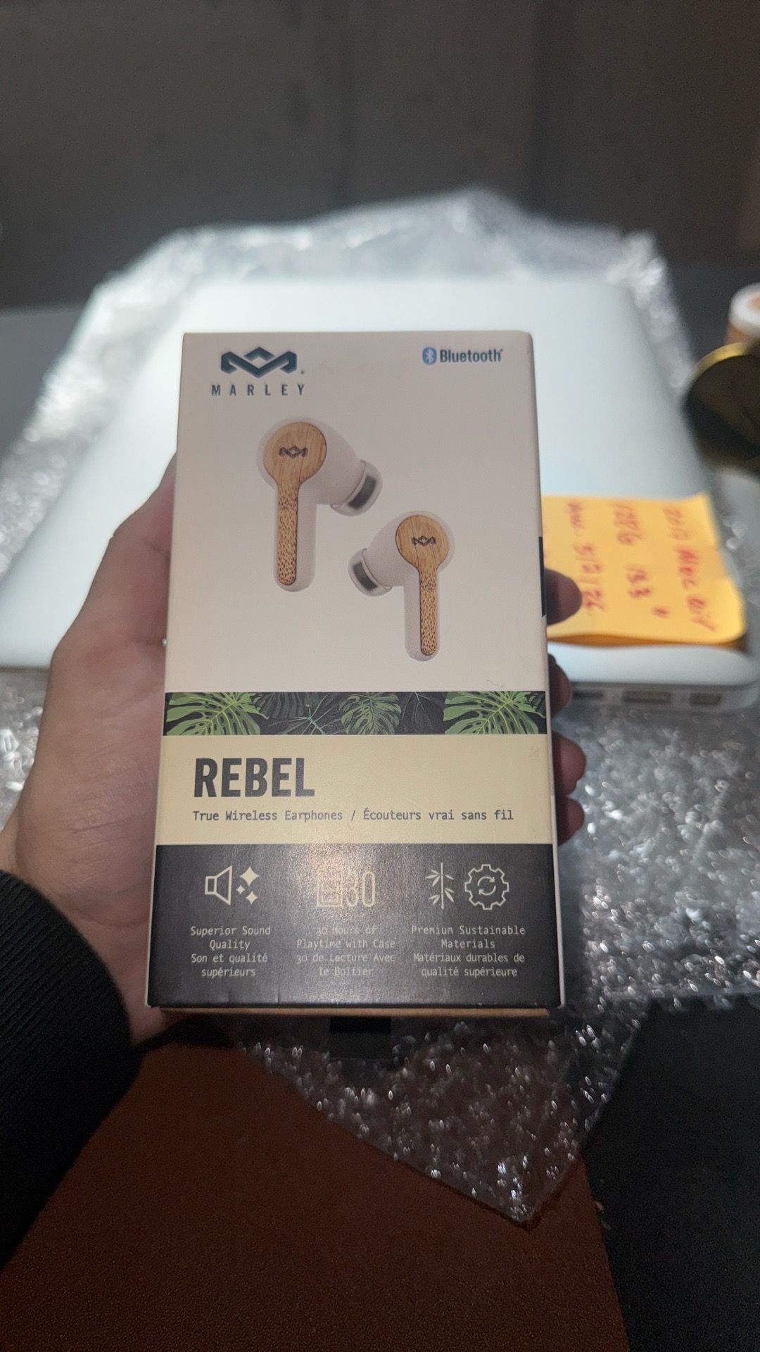 Bob Marley Bamboo wireless earbuds
