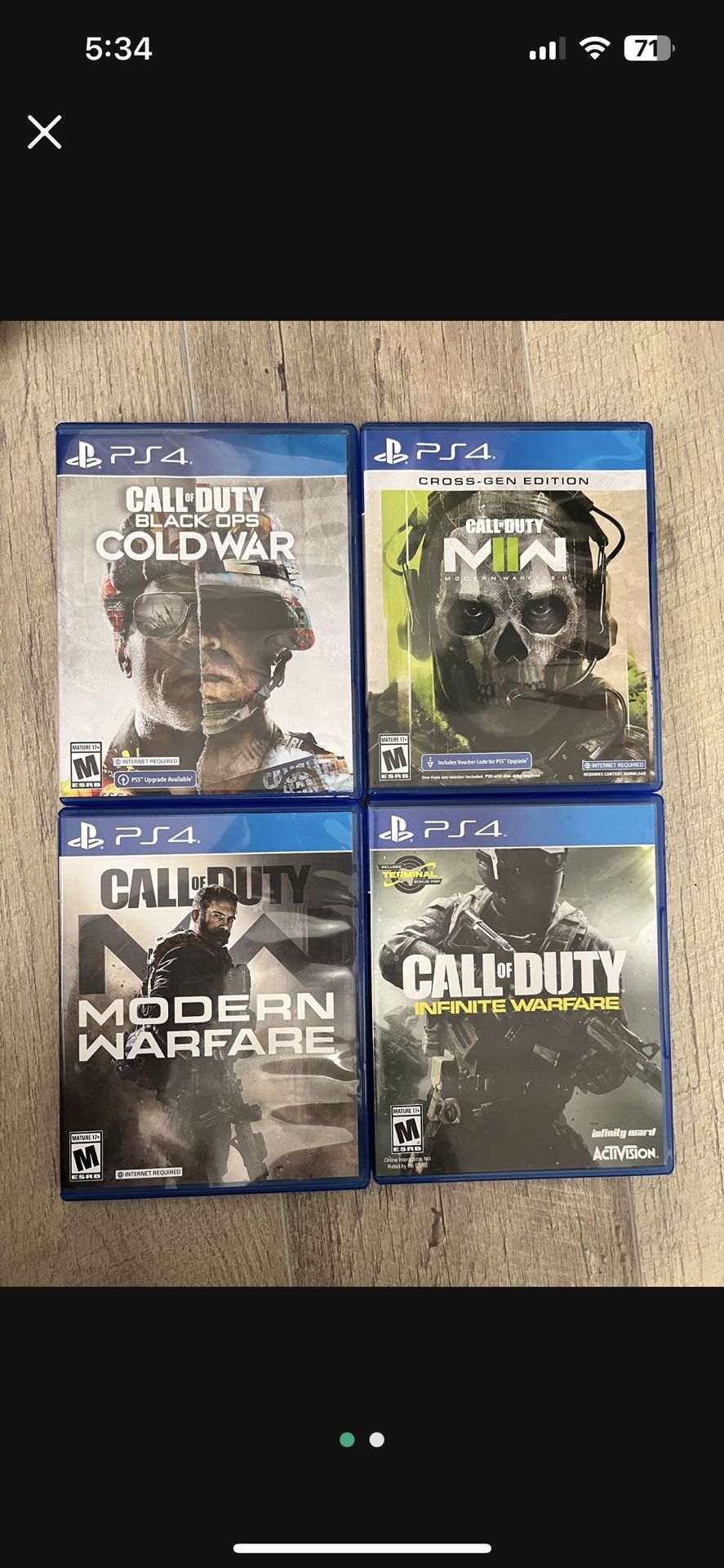 PS4 Call Of Duty Games