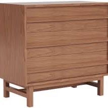 EQ3 Marcel Dresser – Modern Walnut 3-Drawer Chest, Bedroom Storage with Clean Lines