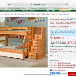 3 Piece Set Beautiful Bunk Bed (trundle) With Two Large Dressers.