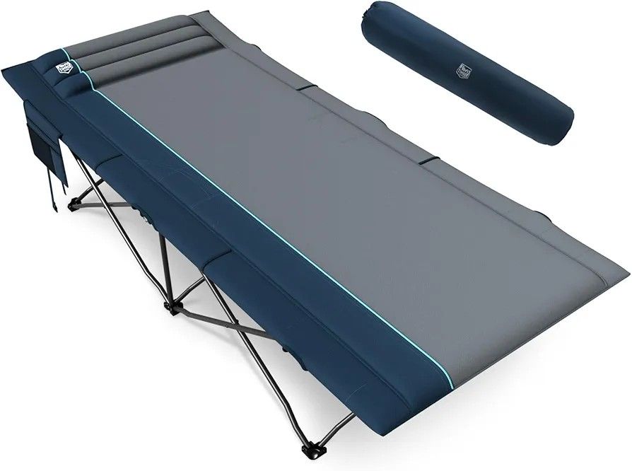 TIMBER RIDGE Extra Wide Heavy Duty Folding Camping Cot