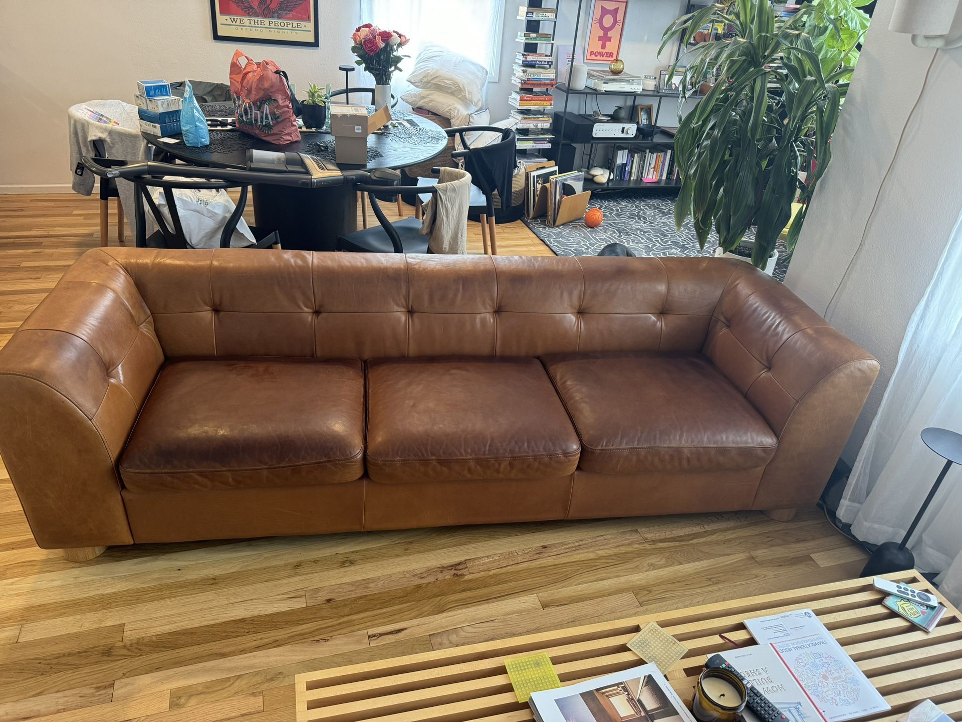 CB2 Leather Sofa