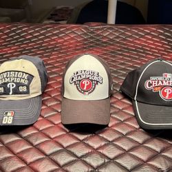 2008 Philles Playoff Caps