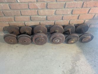 Old dumbbells