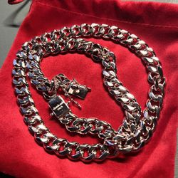 Miami Cuban Chain Sterling Silver Solid Jewelry