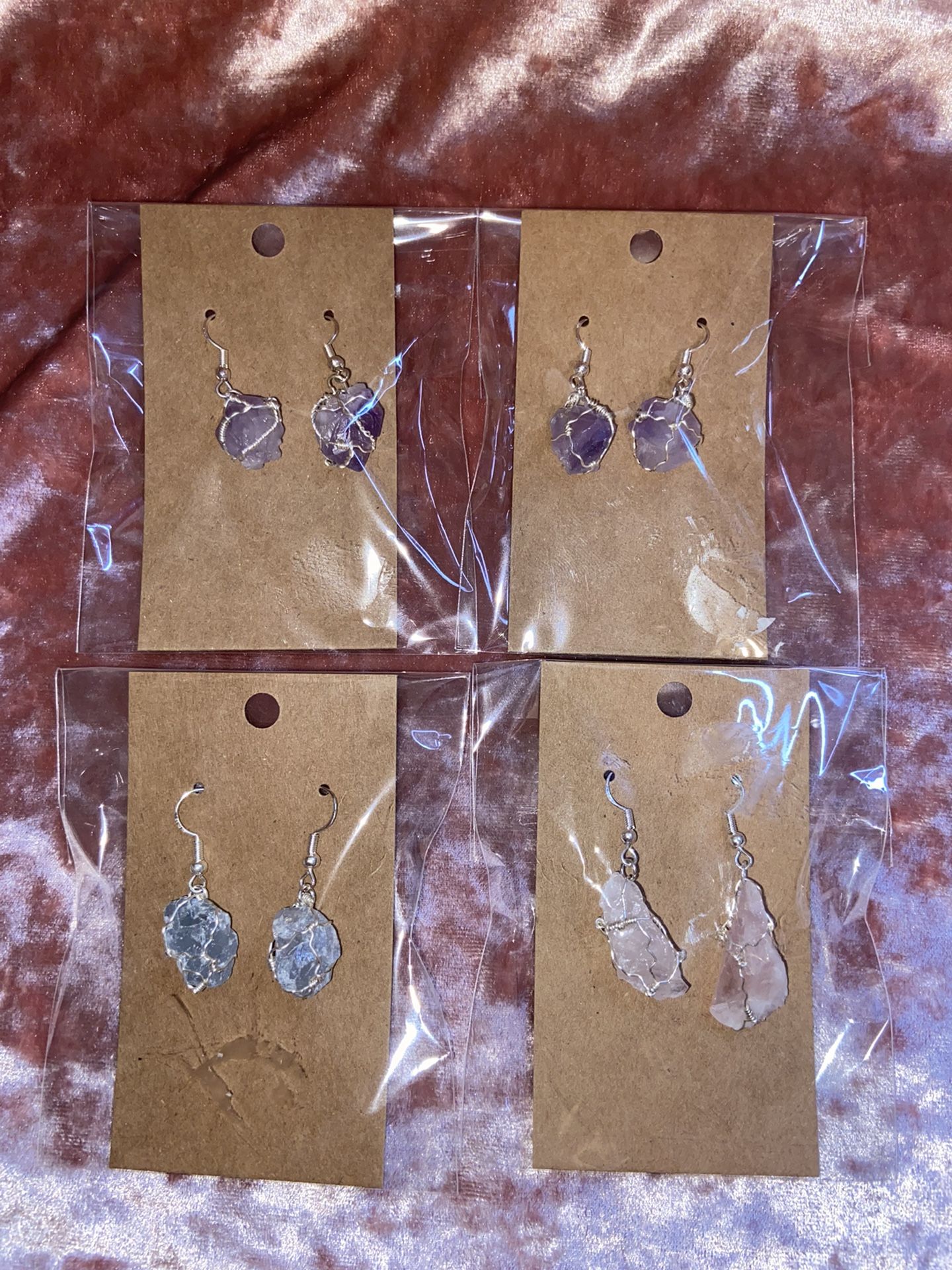 Raw Crystals Earrings