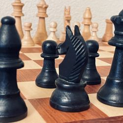 Wooden Vintage Chess Set 