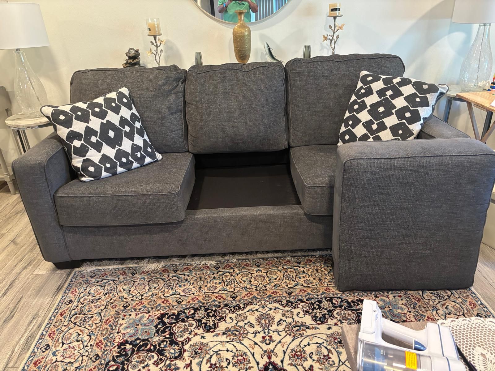 Dark Gray Sofa And Loveseat 