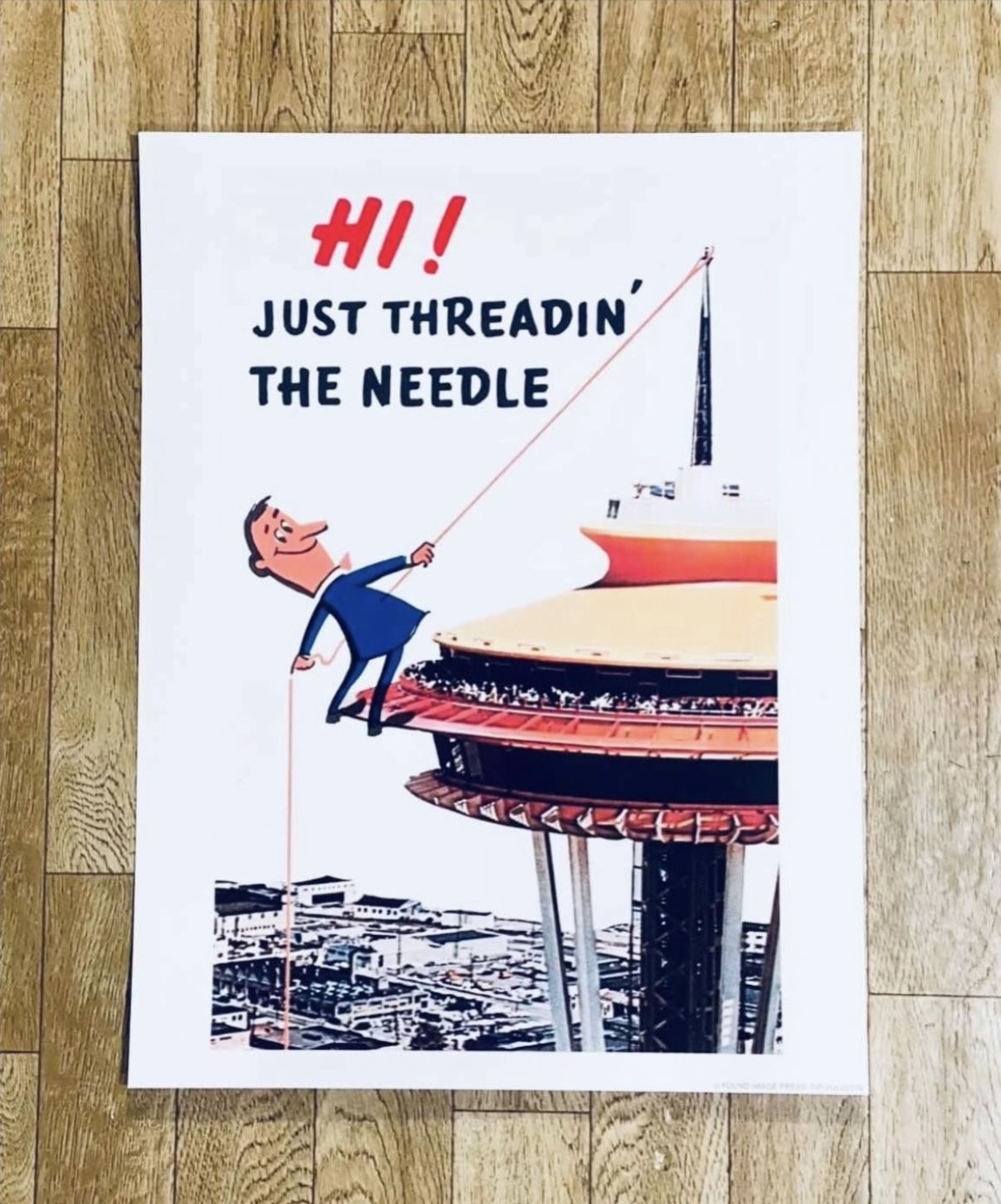 Seattle Space Needle Poster Reproduction - 12” X 16” - New