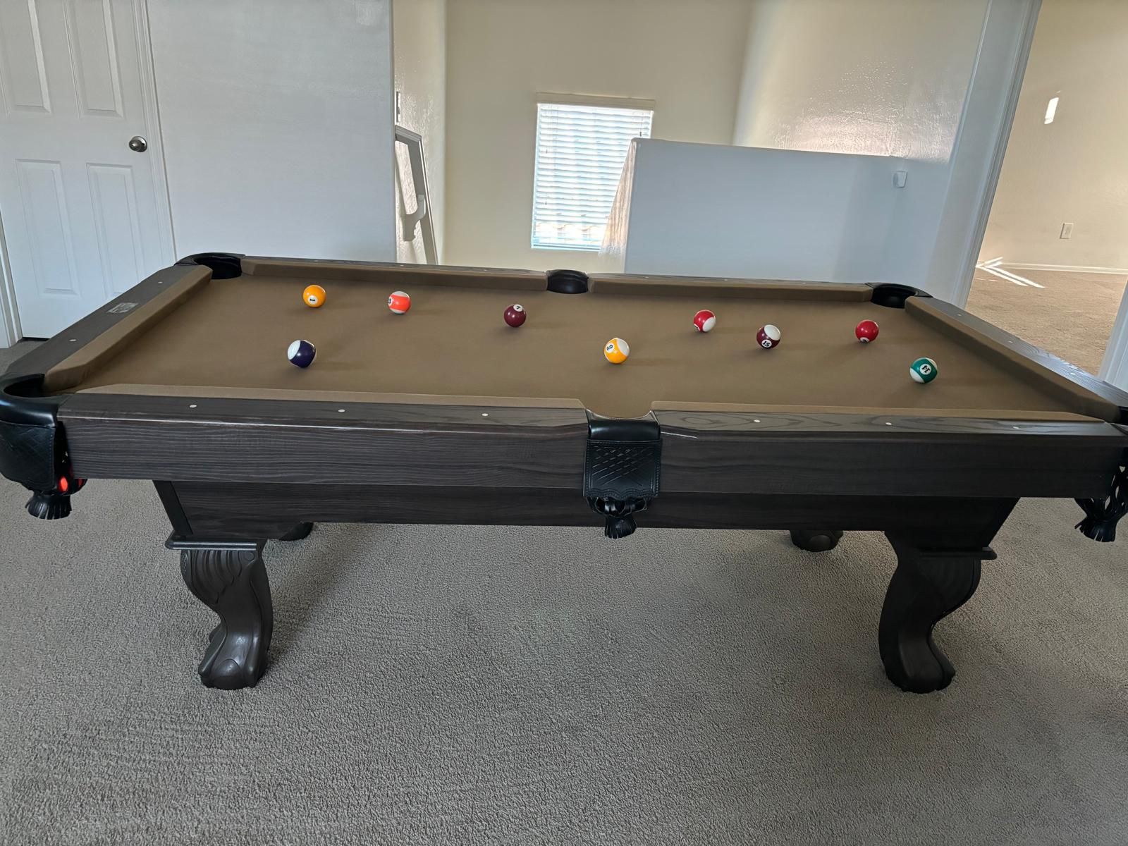 Barrington Pool Table + Dart Board – Complete Game Room Set