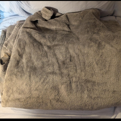 Blanket and a towel