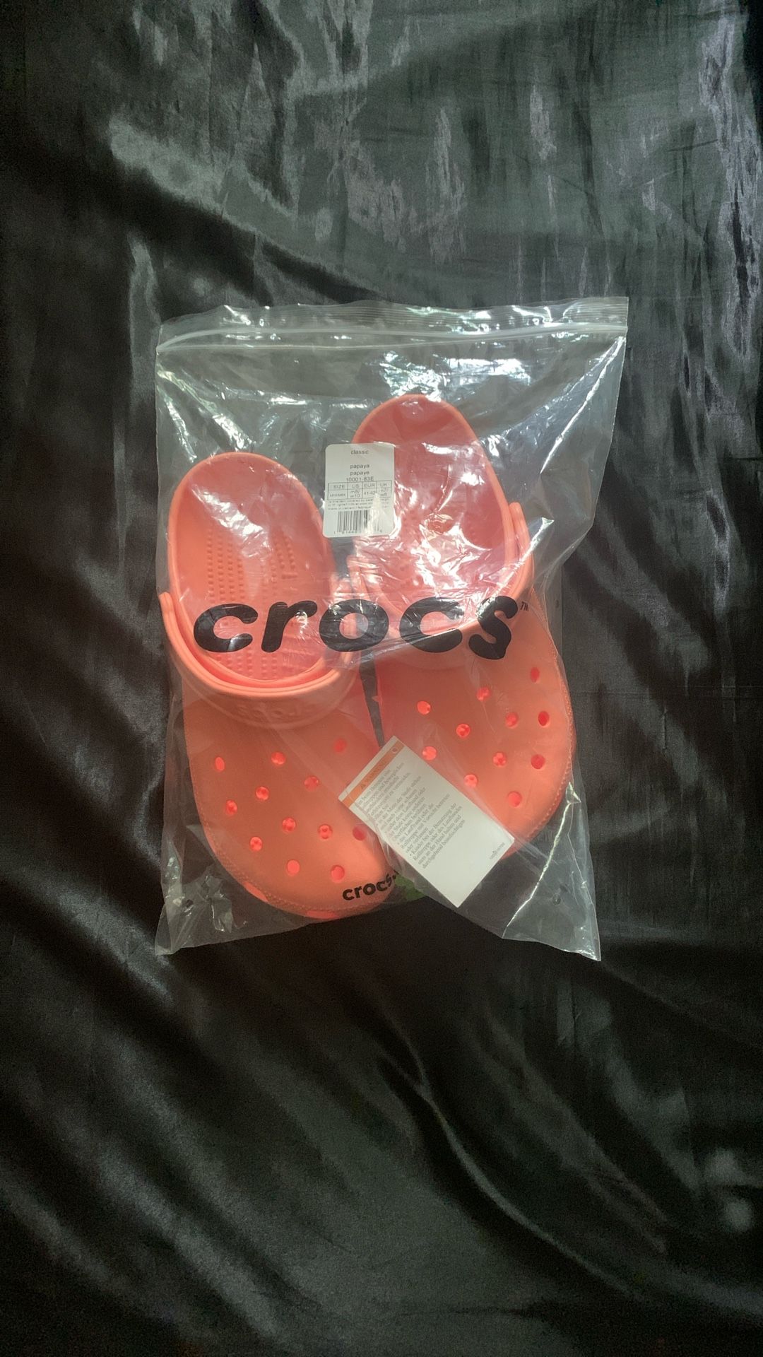 Peach Crocs