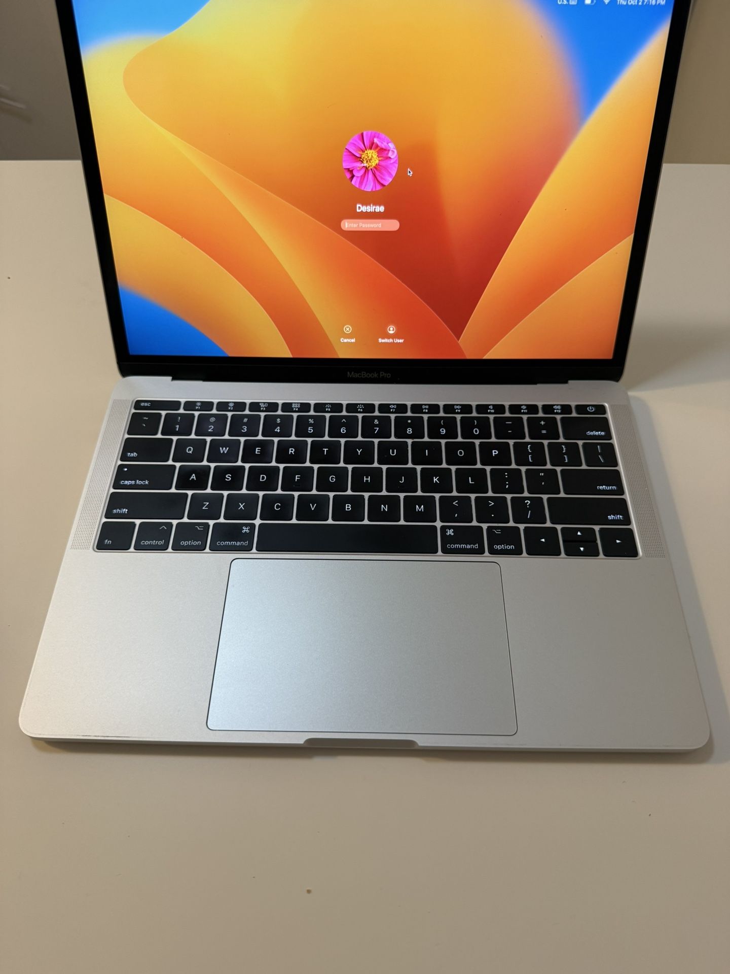 Apple Mac Book Pro 2018 13 In Screen
