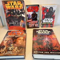 STAR WARS 2 Hardcover Books  3 papercover Lot