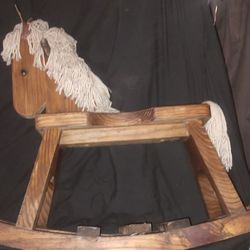 Wooden Rocking Horse 