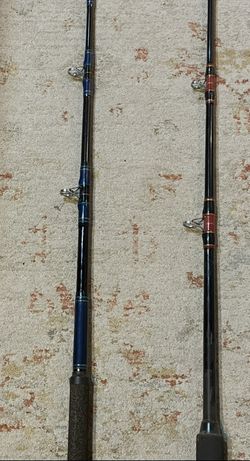 2 Heavy-Duty Saltwater Fishing Rods – Offshore