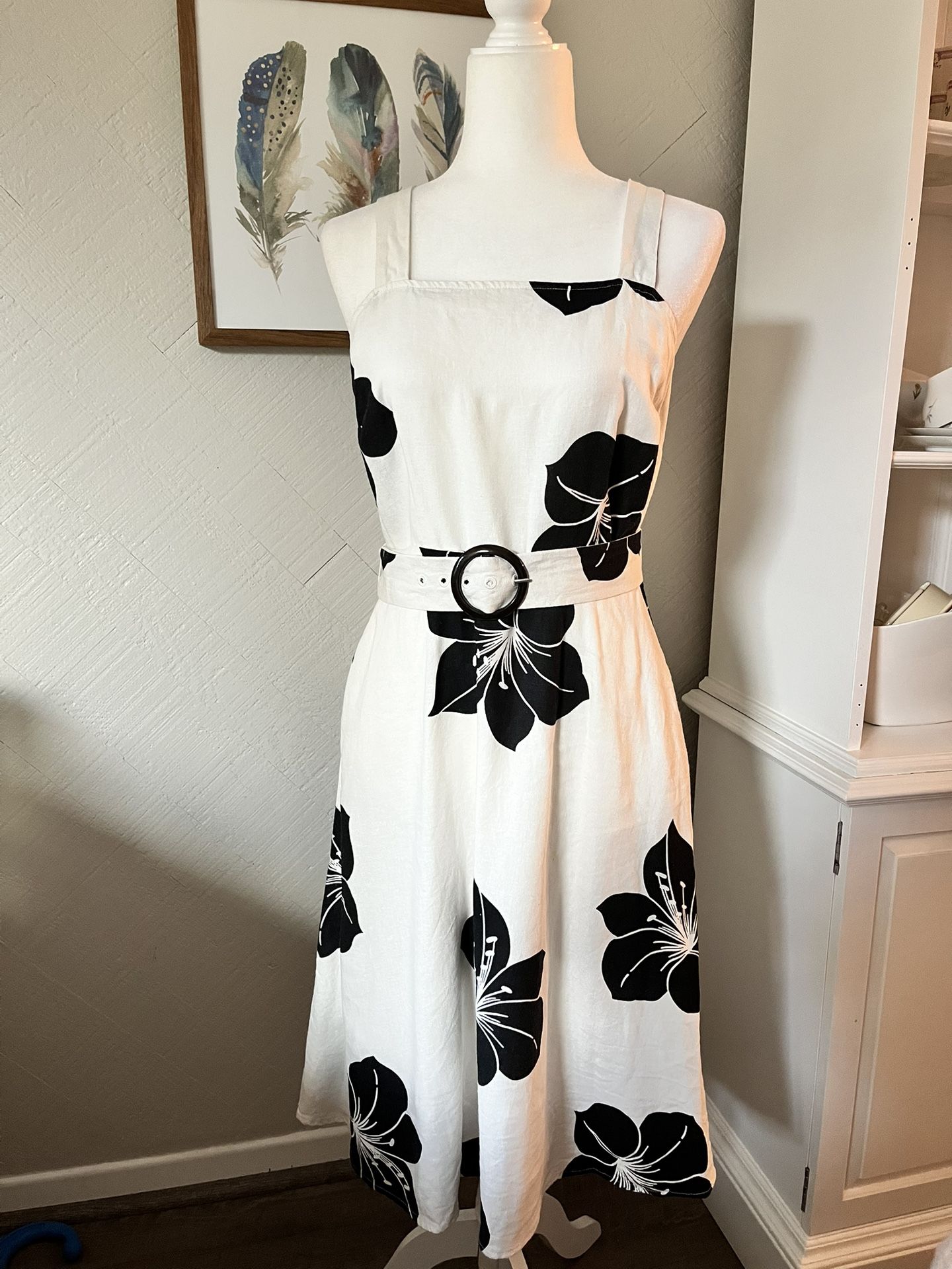 Linen Sun Dress Size M