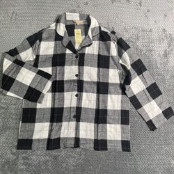NWT Leveret Women's Flannel Plaid Pajama Top