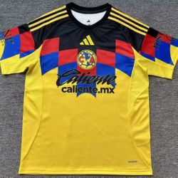 Soccer America america 🦅🦅las home and away local visitante aguilas New Jersey 2025- 2026 fan version player version small to 4xl tricampeon futbo