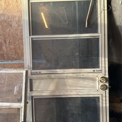 Metal screen door