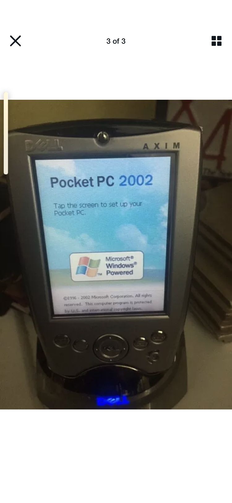 DELL COMPUTER AXIM X5 PERSONAL DIGITAL ASSISTANT VINTAGE WITH BATTERY
