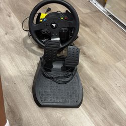 Thrust Master Steering Wheel And Pedal Set 