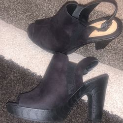 Size 7.5 Black Heels