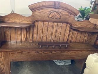 3 piece Bedroom furniture- Headboard, large dresser with mirror and nightstand.