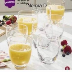 Set De 8 Vasos De Duration Nuevos En Sus Cajas 🌺 Princess House 🌺