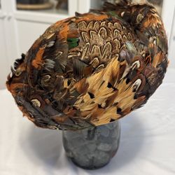 Vintage Women’s Feather Pillbox Hat