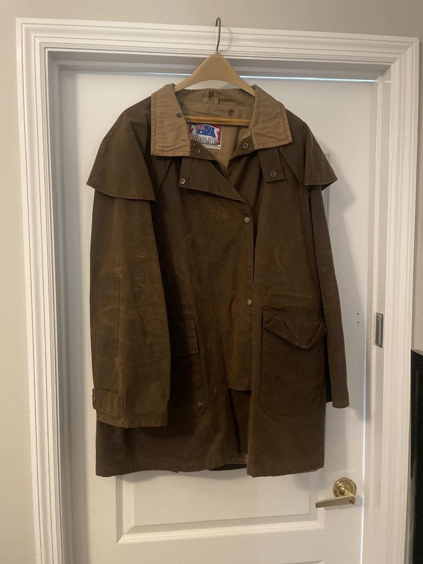 Koolah Australian Men’s XL oilskin ranch duster