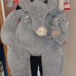 4ft Stuffed Elephant 