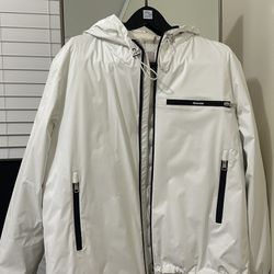 Moncler Men's Loupiac Jacket - White - Size XL - LIKE NEW