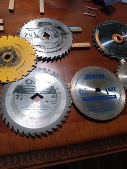 : 15-Piece Circular Saw & Dado Blade Lot - Diablo, Makita, Irwin
Price: $75
