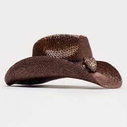 Brown Heart Cowgirl Hat