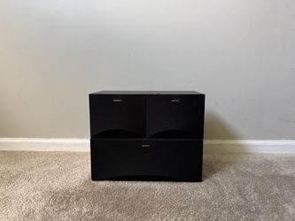 Sony Home Theater Center Speaker and 2 Surround Speakers