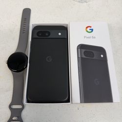 Google pixel 8A and Google pixel watch