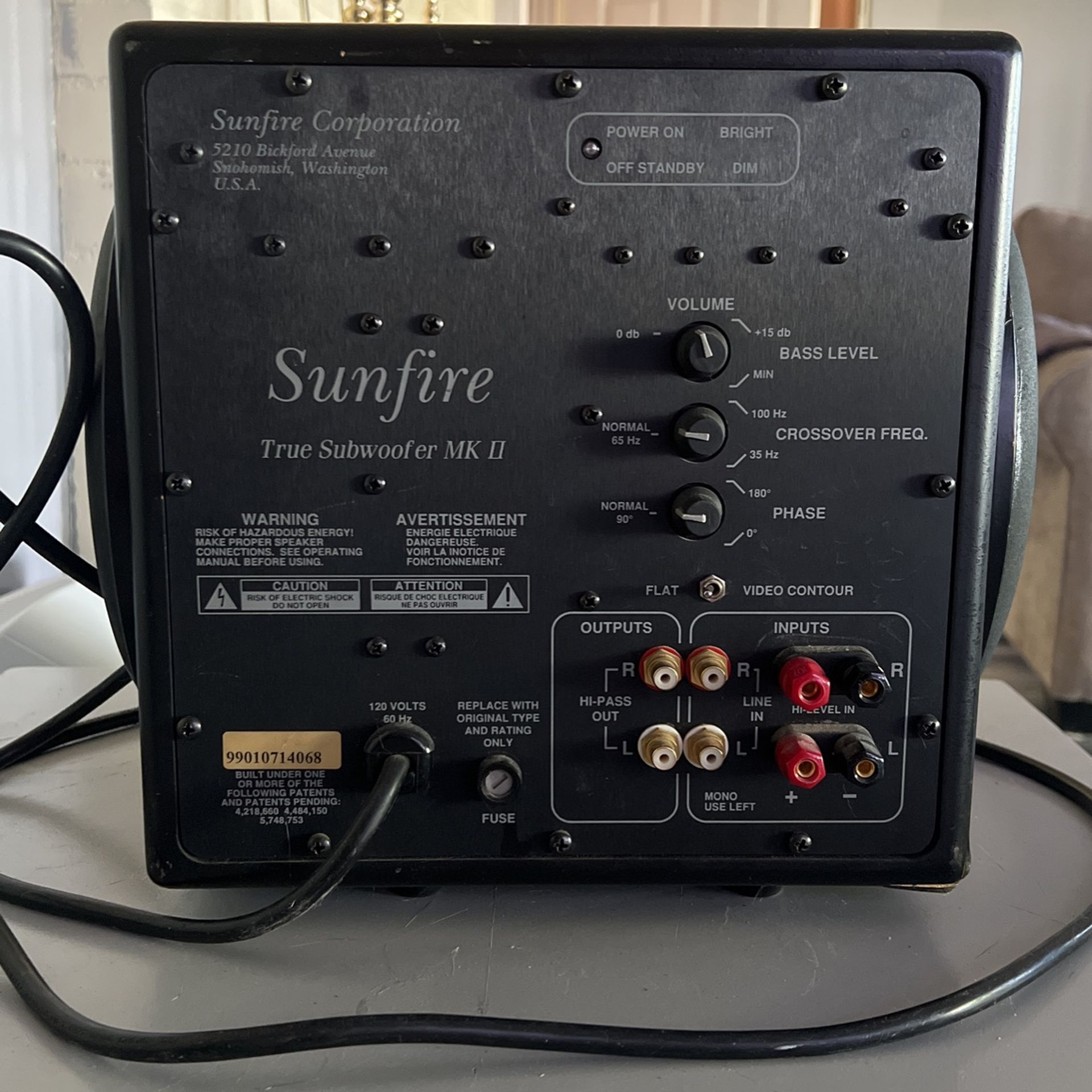 Sunfire True Subwoofer MK II 2700 Watts RMS
