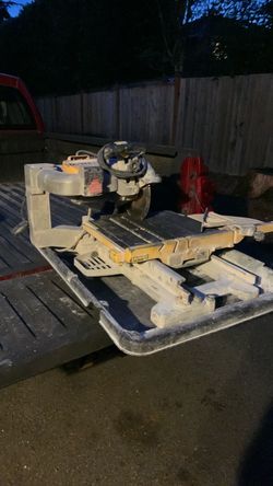 10” Dewalt tile saw
