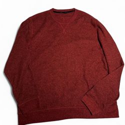 Red/Burgundy Crewneck Ultimate Cotton Sweatshirt Heavyweight Cozy Blank #sweatshirt #burgundy / Size XXL    #oversized #pullover #vintagejacket
