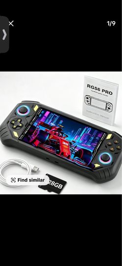 RG56PRO Retro Handheld Game Console - 5.5 Inch IPS Screen,Wide variety and large quantities  Classic 3D Games,5000mAh Battery, Open Linux System,Porta