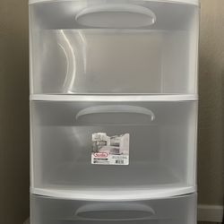 Large wide Sterilite plastic drawer