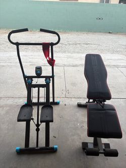 Workout Bench and Stepper Machine
