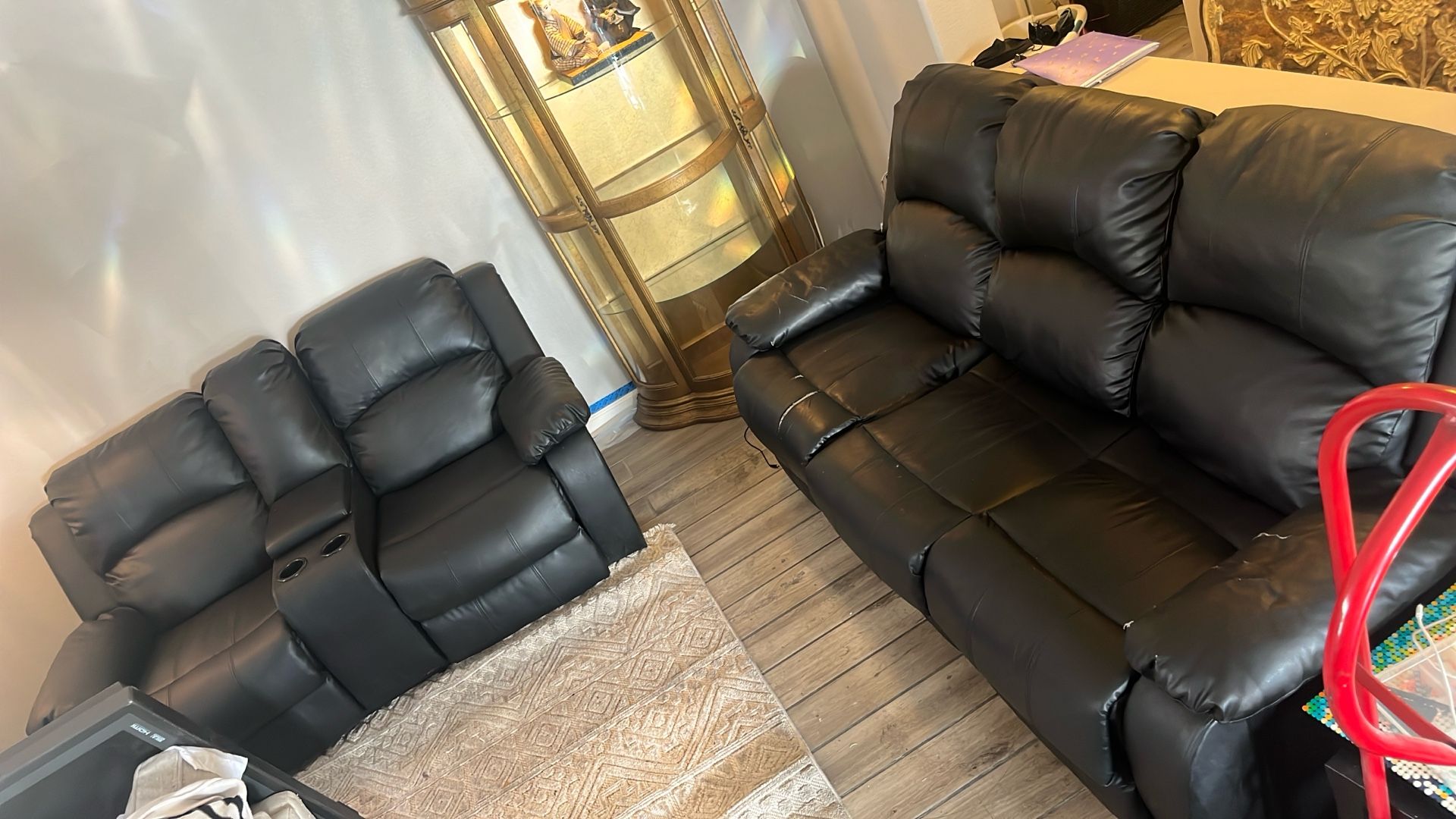 Couch Recliners with Center Cup Holders