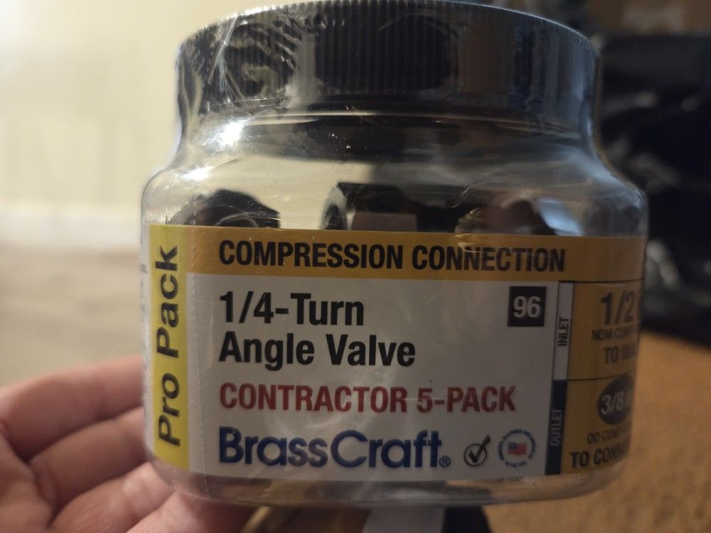 Brass Craft 1/4 Turn Angle Valve