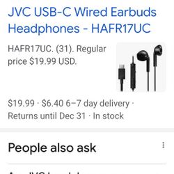 Jvc Headphones With Mic. 