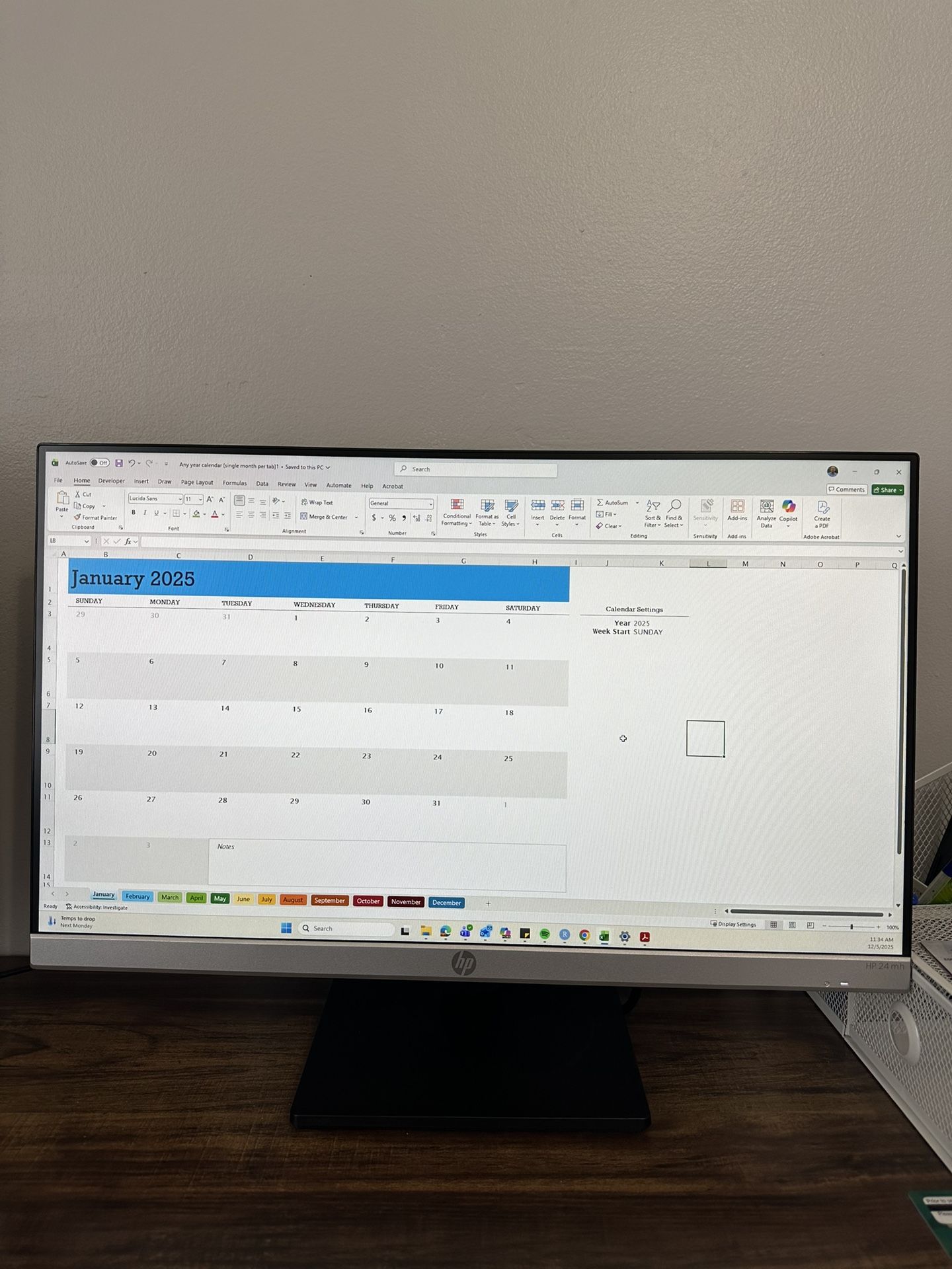 HP 23.8 Inch Monitor